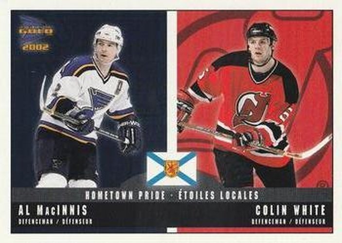 #9 Al MacInnis / Colin White - St. Louis Blues / New Jersey Devils - 2001-02 Pacific McDonald's Hockey - Hometown Pride