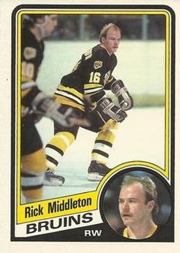 #9 Rick Middleton - Boston Bruins - 1984-85 O-Pee-Chee Hockey