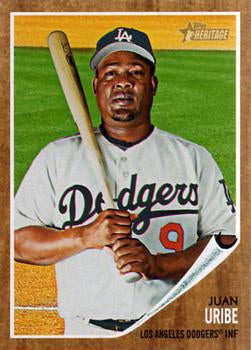 #9 Juan Uribe - Los Angeles Dodgers - 2011 Topps Heritage Baseball