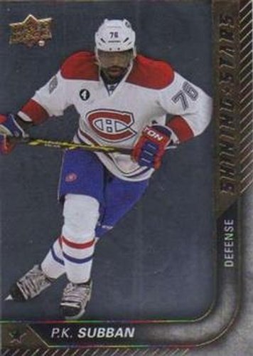#SS-9 P.K. Subban - Montreal Canadiens - 2015-16 Upper Deck Hockey - Shining Stars