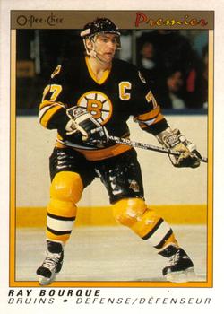 #9 Ray Bourque - Boston Bruins - 1990-91 O-Pee-Chee Premier Hockey