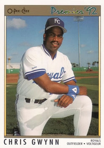 #9 Chris Gwynn - Kansas City Royals - 1992 O-Pee-Chee Premier Baseball