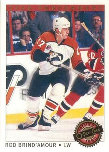 #9 Rod Brind'Amour - Philadelphia Flyers - 1992-93 O-Pee-Chee Premier Hockey - Star Performers