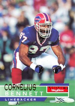 #9 Cornelius Bennett - Buffalo Bills - 1995 SkyBox Impact Football