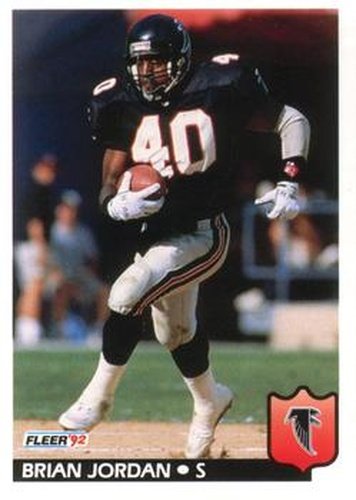 #9 Brian Jordan - Atlanta Falcons - 1992 Fleer Football