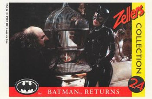 #9 Catwoman and The Penguin bargaining over the canary cage! - 1992 Zellers Batman Returns