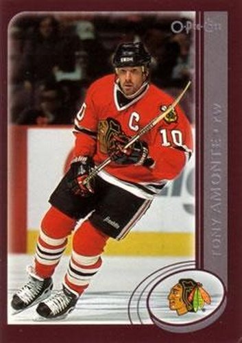 #9a Tony Amonte - Chicago Blackhawks - 2002-03 O-Pee-Chee Hockey