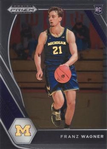 #9b Franz Wagner - Michigan Wolverines - 2021 Panini Prizm Collegiate Draft Picks Basketball
