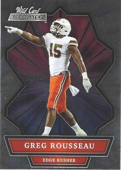 #ABC-19 Gregory Rousseau - Miami Hurricanes - 2021 Wild Card Alumination Football