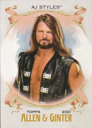 #AG-1 AJ Styles - 2021 Topps Heritage WWE - Allen & Ginter Wrestling