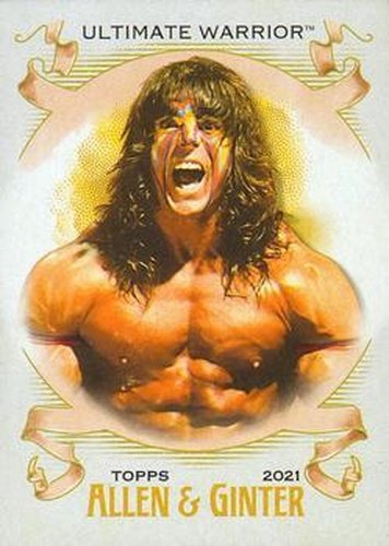#AG-28 Ultimate Warrior - 2021 Topps Heritage WWE - Allen & Ginter Wrestling