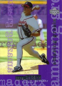 #AG11 Greg Maddux - Atlanta Braves - 1998 Upper Deck - Amazing Greats Baseball