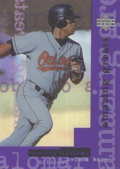 #AG12 Roberto Alomar - Baltimore Orioles - 1998 Upper Deck - Amazing Greats Baseball