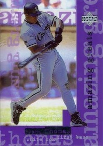 #AG20 Frank Thomas - Chicago White Sox - 1998 Upper Deck - Amazing Greats Baseball
