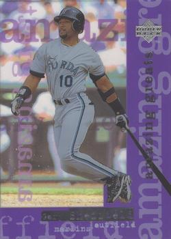 #AG28 Gary Sheffield - Florida Marlins - 1998 Upper Deck - Amazing Greats Baseball