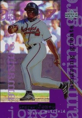 #AG29 Andruw Jones - Atlanta Braves - 1998 Upper Deck - Amazing Greats Baseball