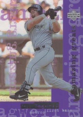#AG5 Jeff Bagwell - Houston Astros - 1998 Upper Deck - Amazing Greats Baseball