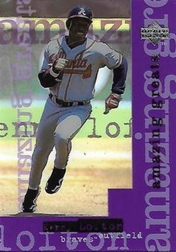 #AG7 Kenny Lofton - Atlanta Braves - 1998 Upper Deck - Amazing Greats Baseball