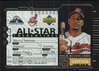 #AS14 Manny Ramirez - Cleveland Indians - 1998 Upper Deck - All-Star Credentials Baseball
