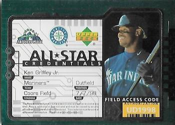 #AS1 Ken Griffey Jr. - Seattle Mariners - 1998 Upper Deck - All-Star Credentials Baseball