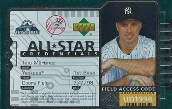 #AS24 Tino Martinez - New York Yankees - 1998 Upper Deck - All-Star Credentials Baseball
