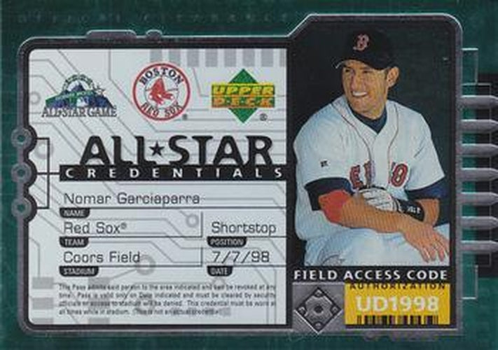 #AS25 Nomar Garciaparra - Boston Red Sox - 1998 Upper Deck - All-Star Credentials Baseball