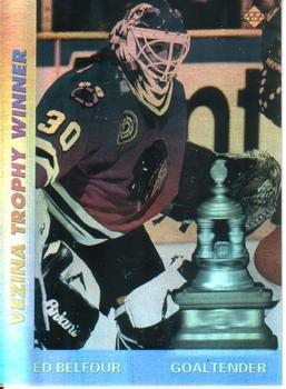 #AW7 Ed Belfour - Chicago Blackhawks - 1991-92 Upper Deck Hockey - Award Winner Holograms