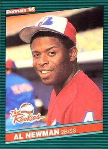 #9 Al Newman - Montreal Expos - 1986 Donruss The Rookies Baseball