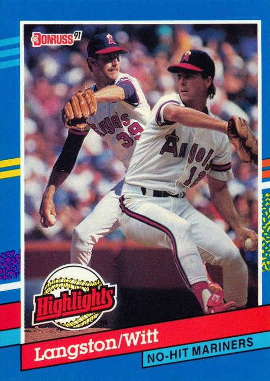 #BC-1 Mark Langston / Mike Witt - California Angels - 1991 Donruss Baseball - Bonus Cards