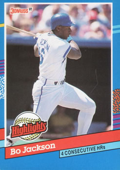#BC-10 Bo Jackson - Kansas City Royals - 1991 Donruss Baseball - Bonus Cards
