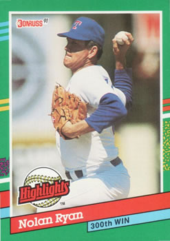 #BC-15 Nolan Ryan - Texas Rangers - 1991 Donruss Baseball - Bonus Cards