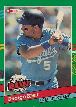 #BC-19 George Brett - Kansas City Royals - 1991 Donruss Baseball - Bonus Cards