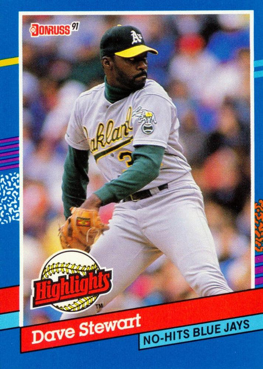 #BC-4 Dave Stewart - Oakland Athletics - 1991 Donruss Baseball - Bonus Cards