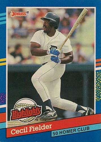 #BC-5 Cecil Fielder - Detroit Tigers - 1991 Donruss Baseball - Bonus Cards