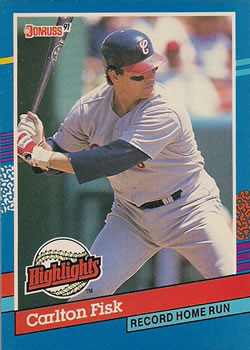 #BC-6 Carlton Fisk - Chicago White Sox - 1991 Donruss Baseball - Bonus Cards