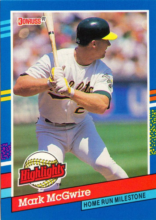 #BC-9 Mark McGwire - Oakland Athletics - 1991 Donruss Baseball - Bonus Cards