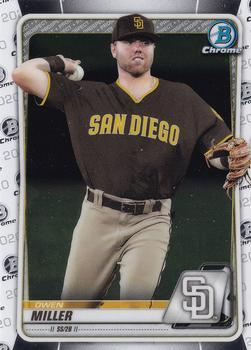 #BCP-102 Owen Miller - San Diego Padres - 2020 Bowman - Chrome Prospects Baseball