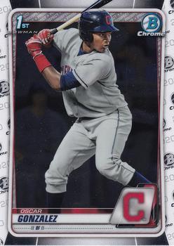 #BCP-109 Oscar Gonzalez - Cleveland Indians - 2020 Bowman - Chrome Prospects Baseball