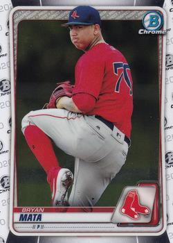 #BCP-128 Bryan Mata - Boston Red Sox - 2020 Bowman - Chrome Prospects Baseball