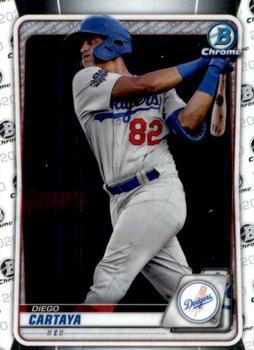#BCP-155 Diego Cartaya - Los Angeles Dodgers - 2020 Bowman - Chrome Prospects Baseball
