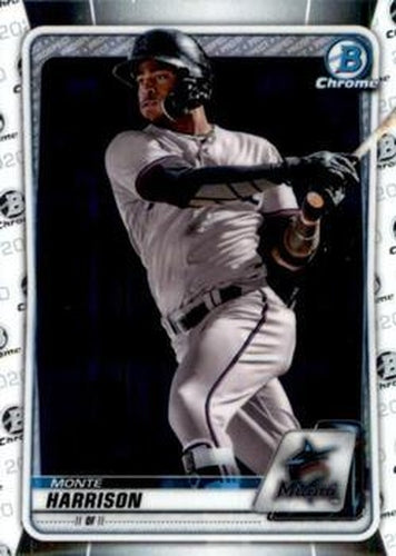 #BCP-156 Monte Harrison - Miami Marlins - 2020 Bowman - Chrome Prospects Baseball