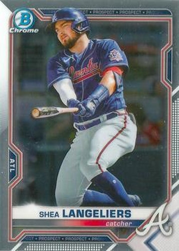 #BCP-157 Shea Langeliers - Atlanta Braves - 2021 Bowman Chrome - Prospects Baseball