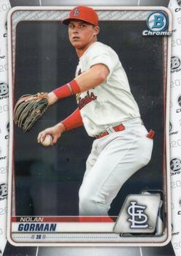 #BCP-162 Nolan Gorman - St. Louis Cardinals - 2020 Bowman - Chrome Prospects Baseball