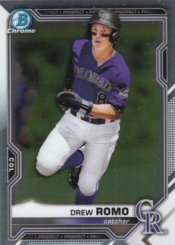 #BCP-164 Drew Romo - Colorado Rockies - 2021 Bowman Chrome - Prospects Baseball