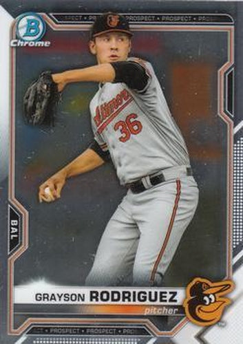 #BCP-165 Grayson Rodriguez - Baltimore Orioles - 2021 Bowman Chrome - Prospects Baseball
