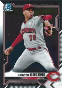 #BCP-175 Hunter Greene - Cincinnati Reds - 2021 Bowman Chrome - Prospects Baseball