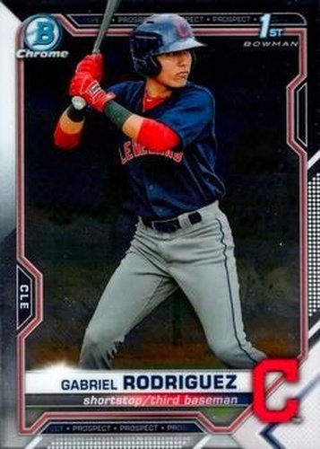 #BCP-180 Gabriel Rodriguez - Cleveland Indians - 2021 Bowman Chrome - Prospects Baseball
