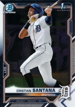 #BCP-186 Cristian Santana - Detroit Tigers - 2021 Bowman Chrome - Prospects Baseball