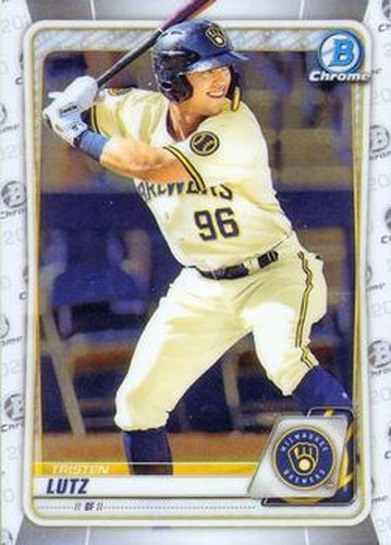 #BCP-187 Tristen Lutz - Milwaukee Brewers - 2020 Bowman - Chrome Prospects Baseball