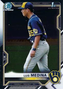 #BCP-202 Luis Medina - Milwaukee Brewers - 2021 Bowman Chrome - Prospects Baseball